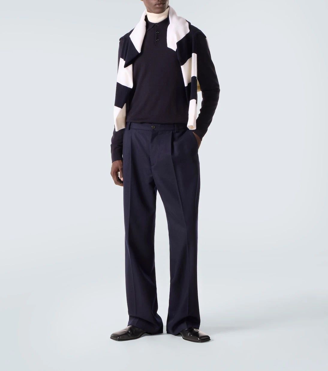 Allude - Virgin wool polo sweater