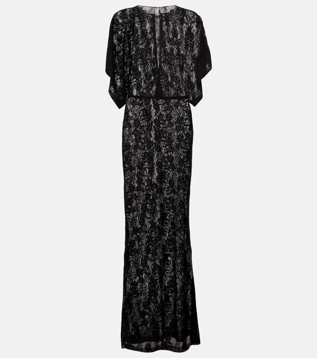 Norma Kamali - Obie floral lace gown