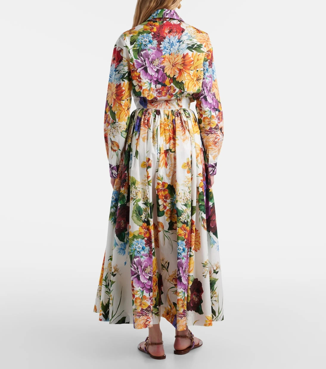 Dolce&Gabbana - Cropped floral cotton shirt