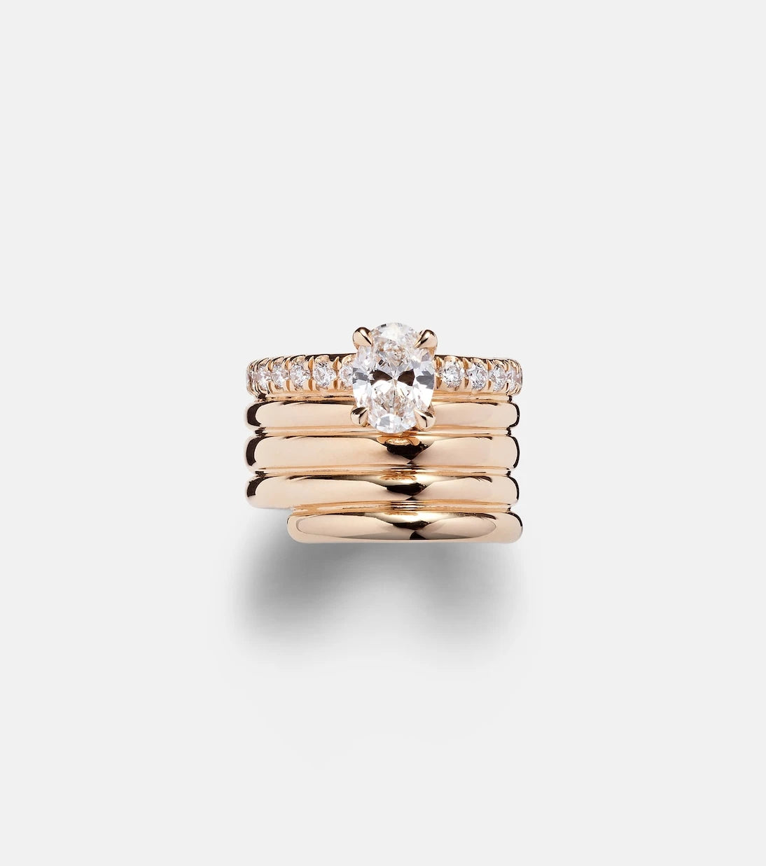 Repossi - Blast 18kt rose-gold ear cuff with diamonds