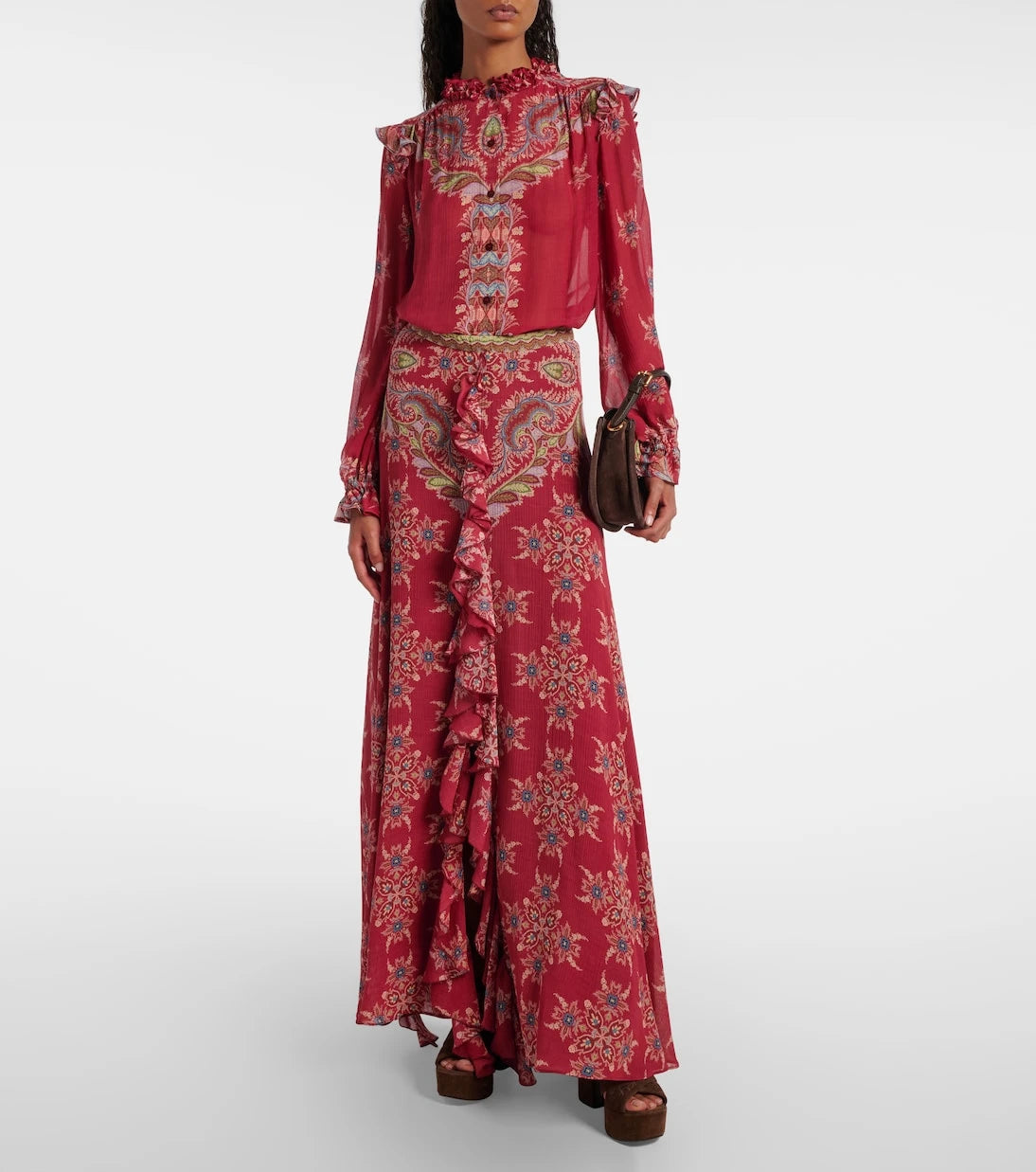 Etro - Printed maxi skirt