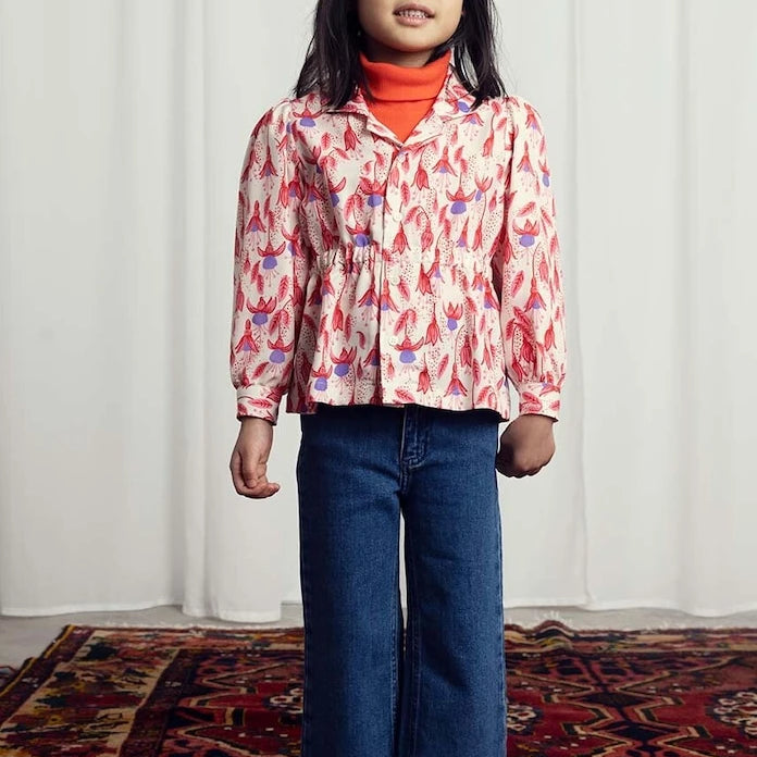 Детска риза Mini Rodini Fuchsia