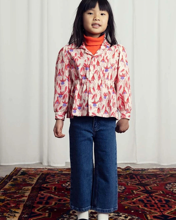 Mini Rodini Fuşya Çocuk Gömleği