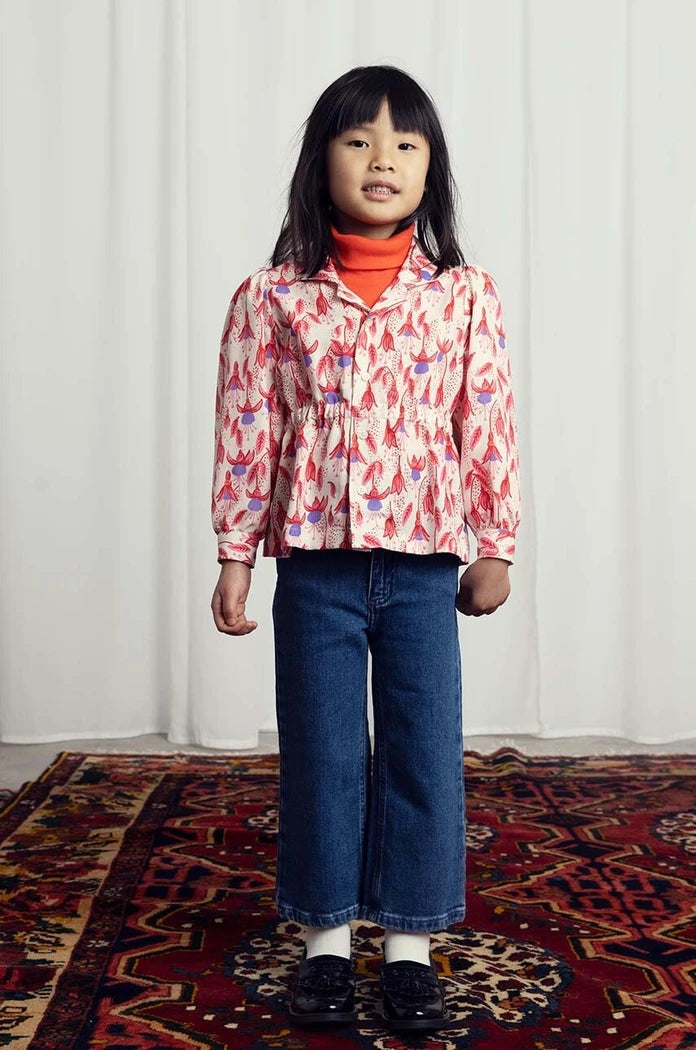 Mini Rodini Fuşya Çocuk Gömleği