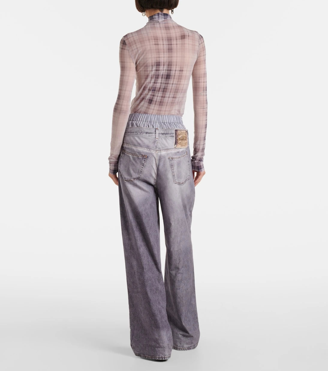 Acne Studios - Printed cotton poplin wide-leg pants