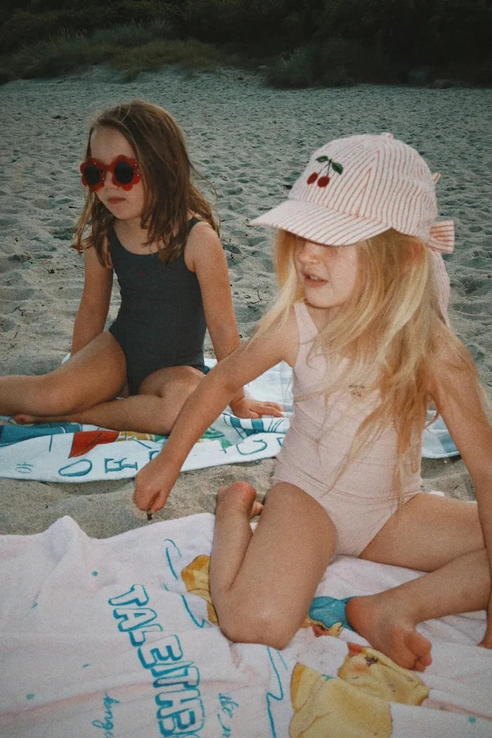Konges Sløjd çocuklar için pamuk şapka ELLIE BOW CAP GOTS