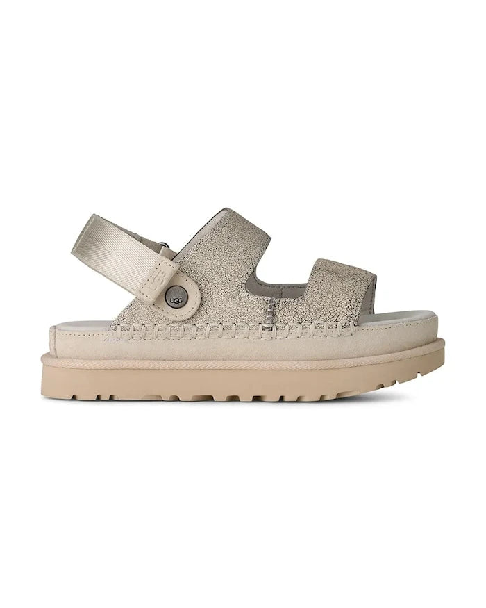 UGG W Goldenstar Crackle Glide Deri Terlik