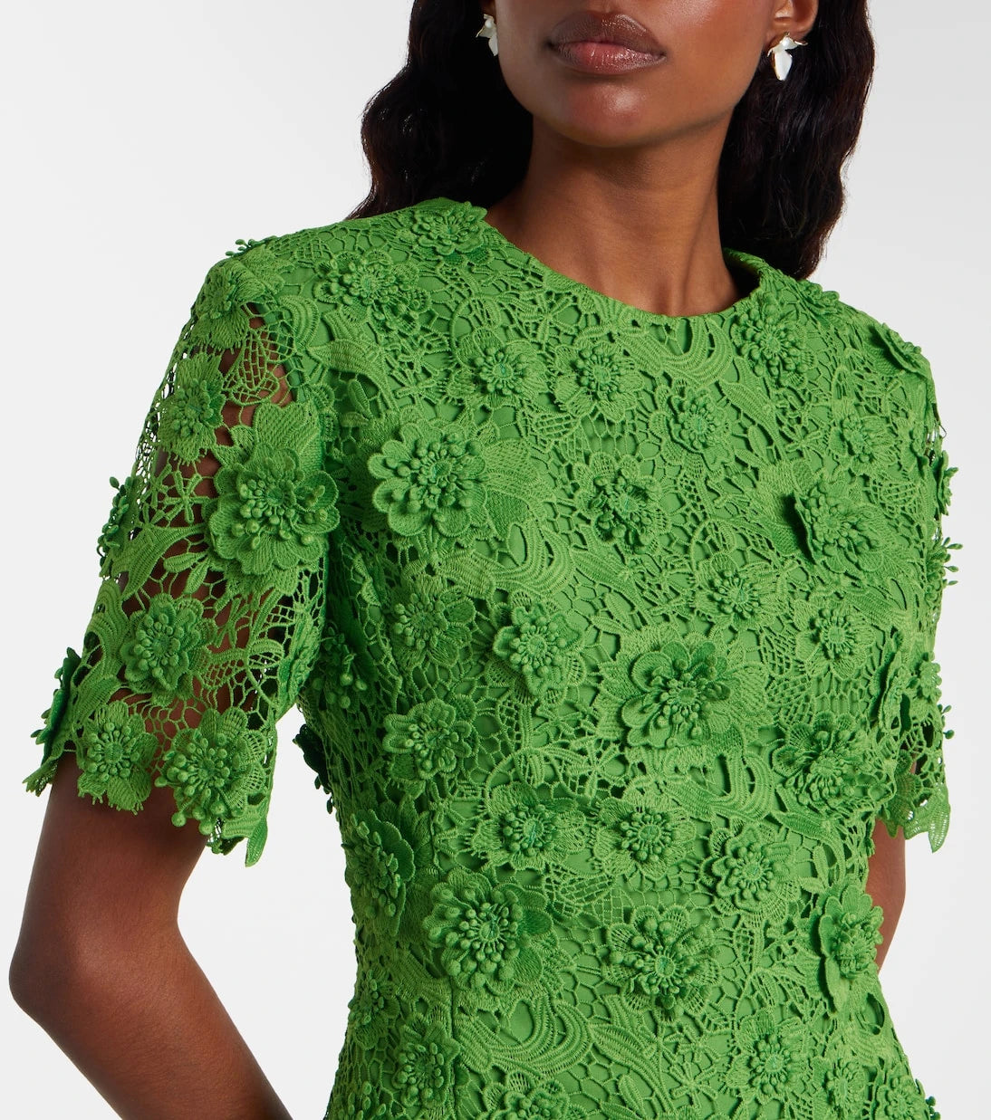 Leo Lin - Caroline lace midi dress