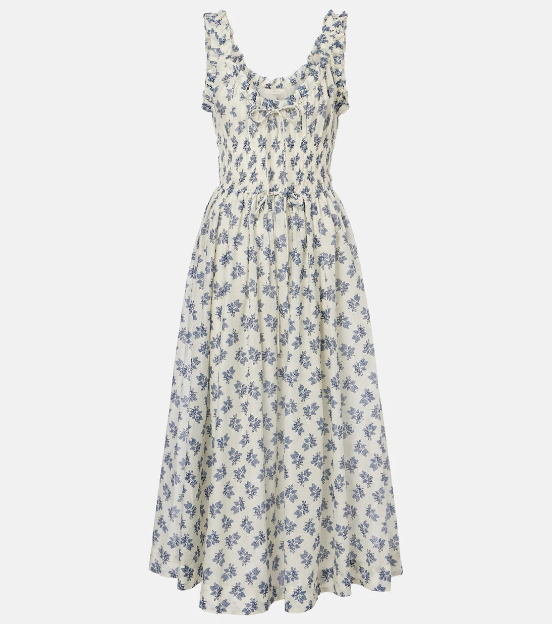 Dôen - Emmaretta floral cotton midi dress