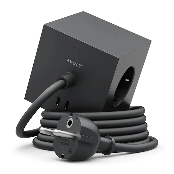 Avolt Square 1 Manyetik Şarj Küpü, 3 m Stockholm Black