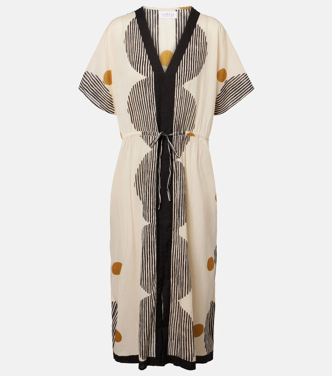 Velvet - Amira printed cotton kaftan