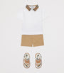 Burberry Kids Cotton Check-Collar Polo Shirt (6-24 Months)