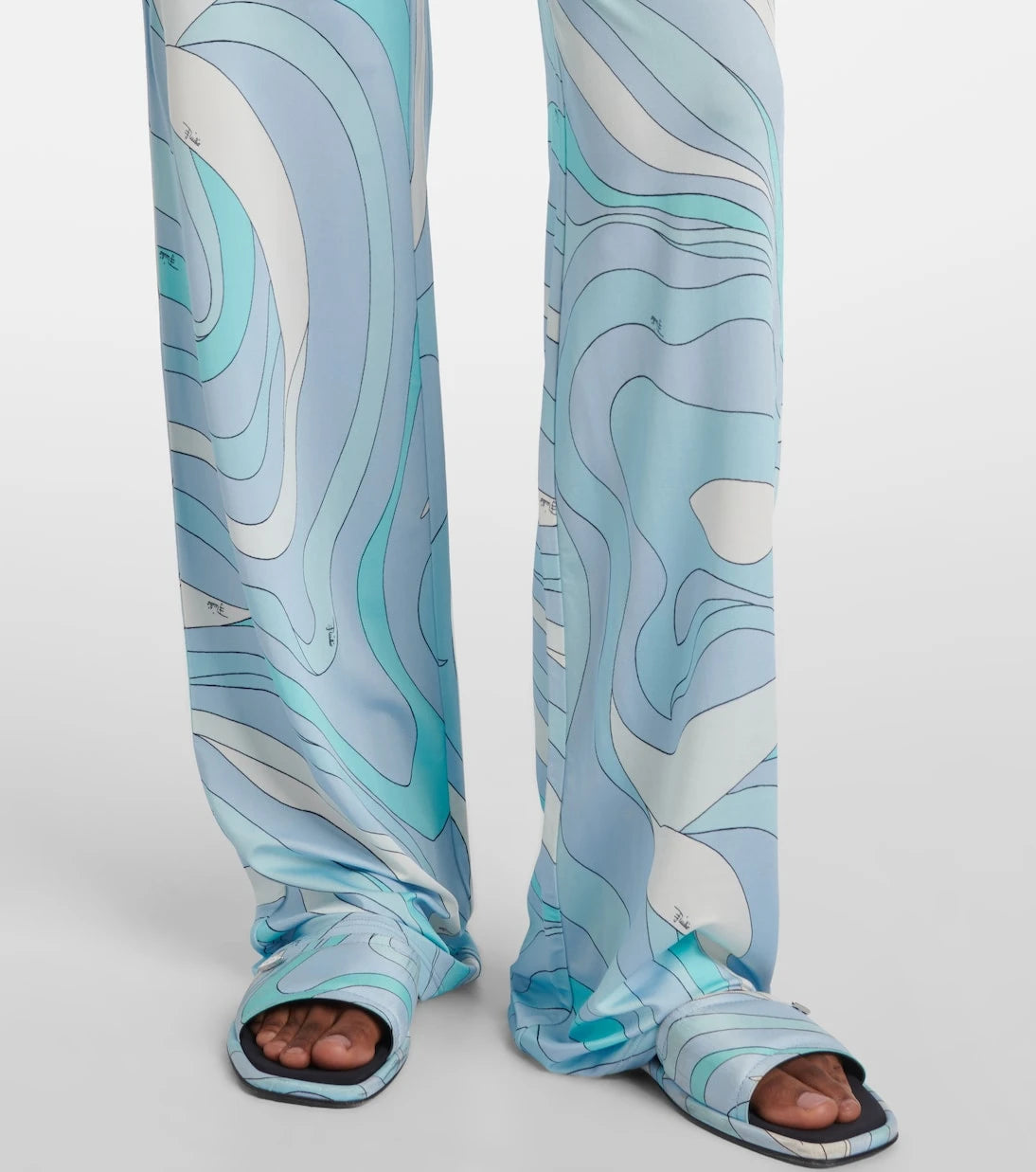 Pucci - Marmo satin jersey straight pants