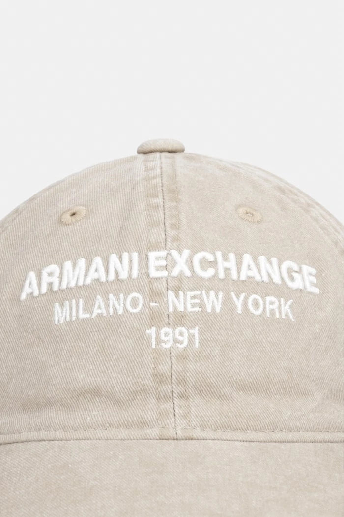 Armani Exchange бейзболна шапка мъжка от памук