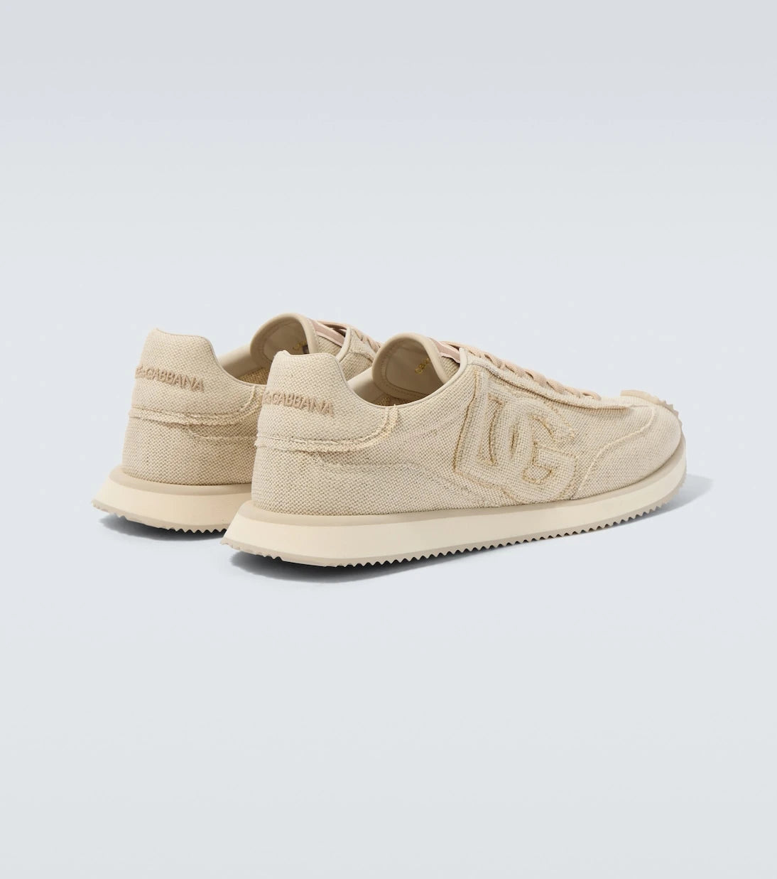 Dolce&Gabbana - Leather-trimmed canvas sneakers