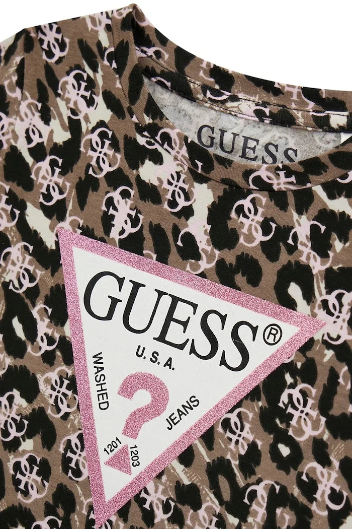 Guess Çocuklar için pamuklu elastanlı tişört