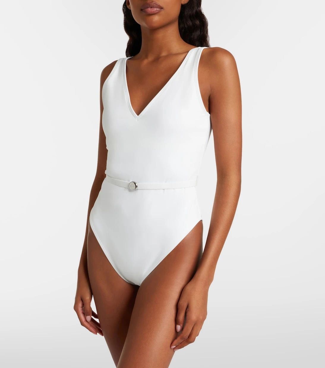Tory Burch - Double T belted swimsuit