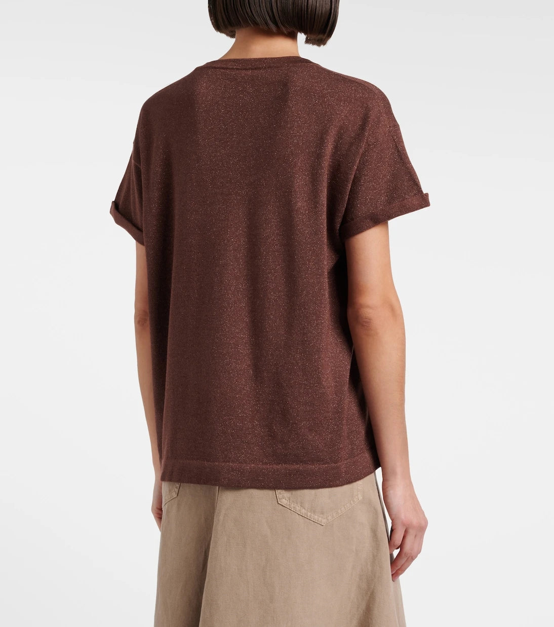 Brunello Cucinelli - Cashmere and silk-blend lamé sweater