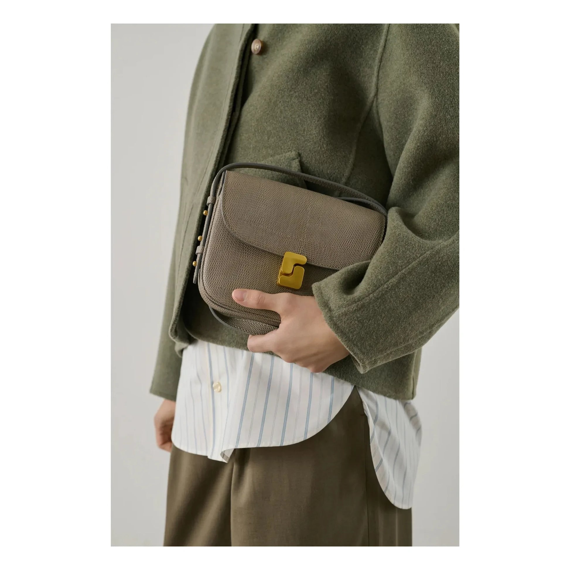 Soeur - Bellissima Mini Leather Bag | Grey