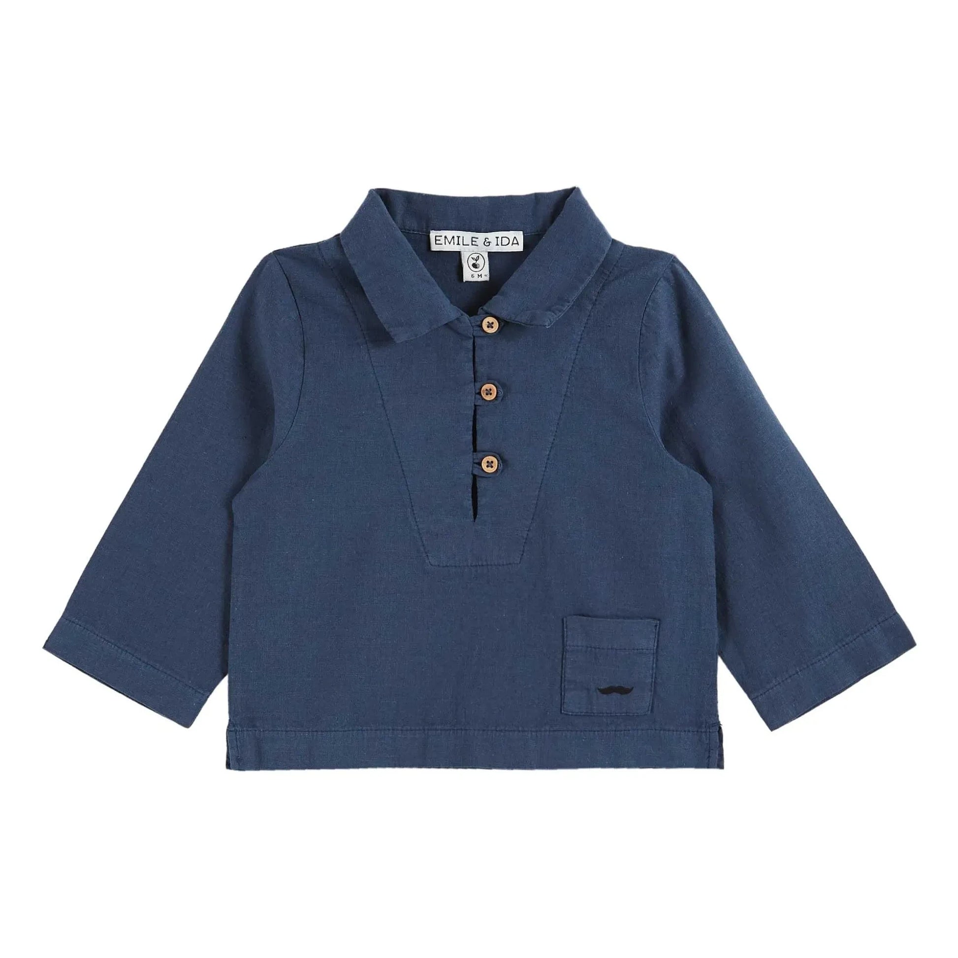 Emile et Ida - Linen shirt | Navy blue