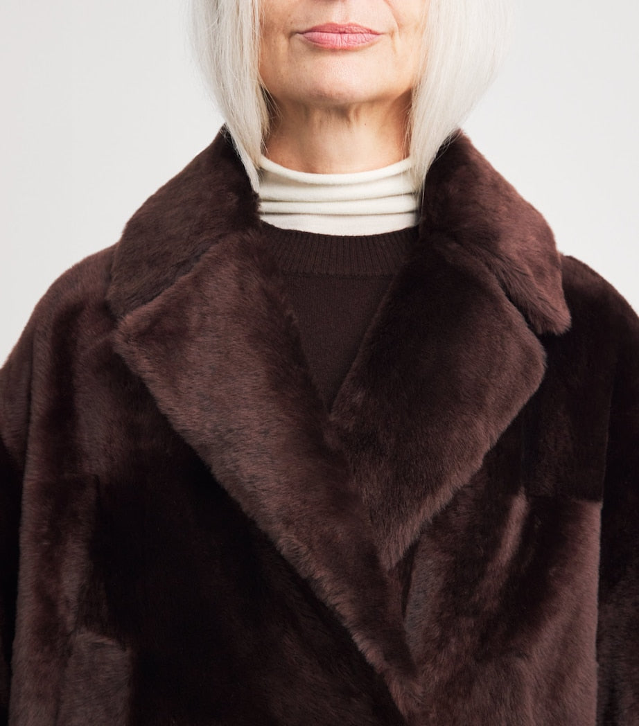 Yves Salomon Red Lacon Lambskin Jacket