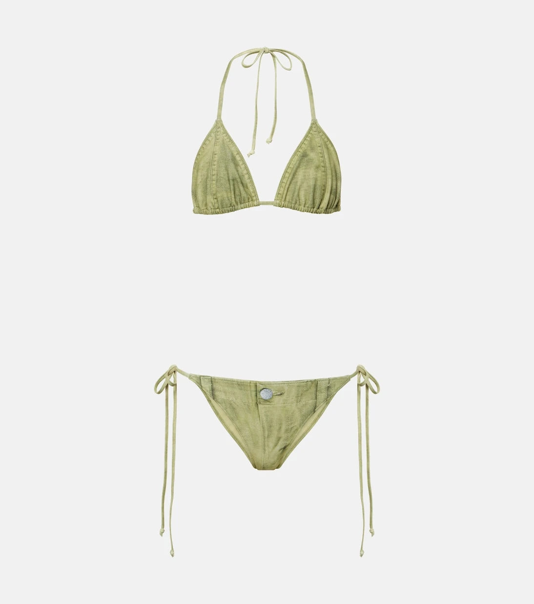 Acne Studios - Trompe-l'œil printed bikini