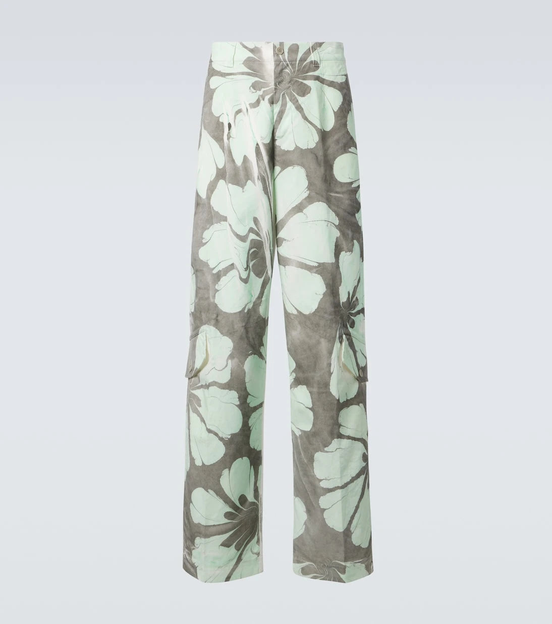 Dries Van Noten - Floral cotton wide-leg pants