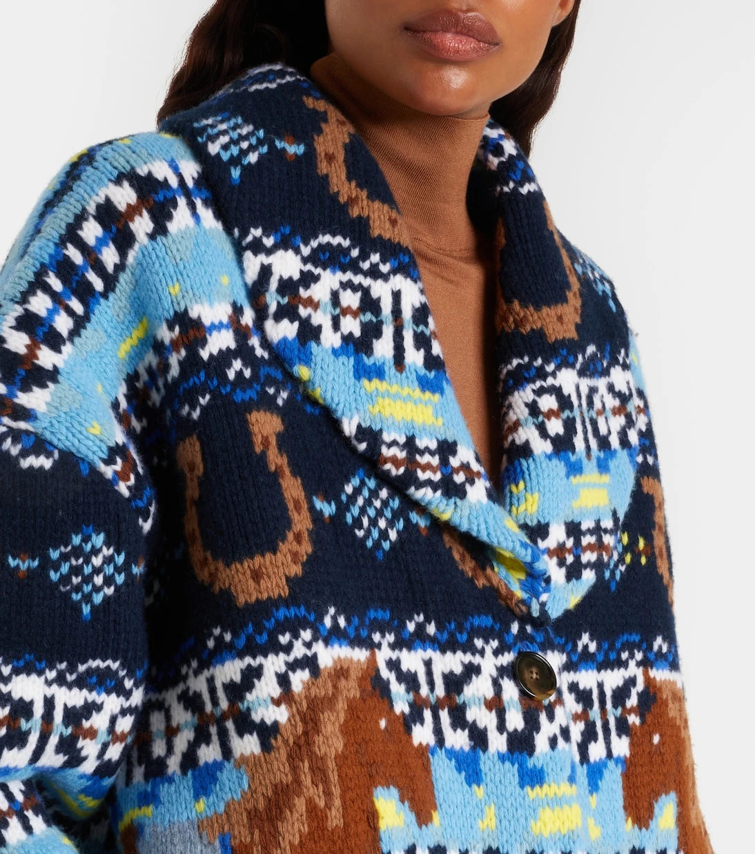 Stella McCartney - Fair Isle virgin wool cardigan