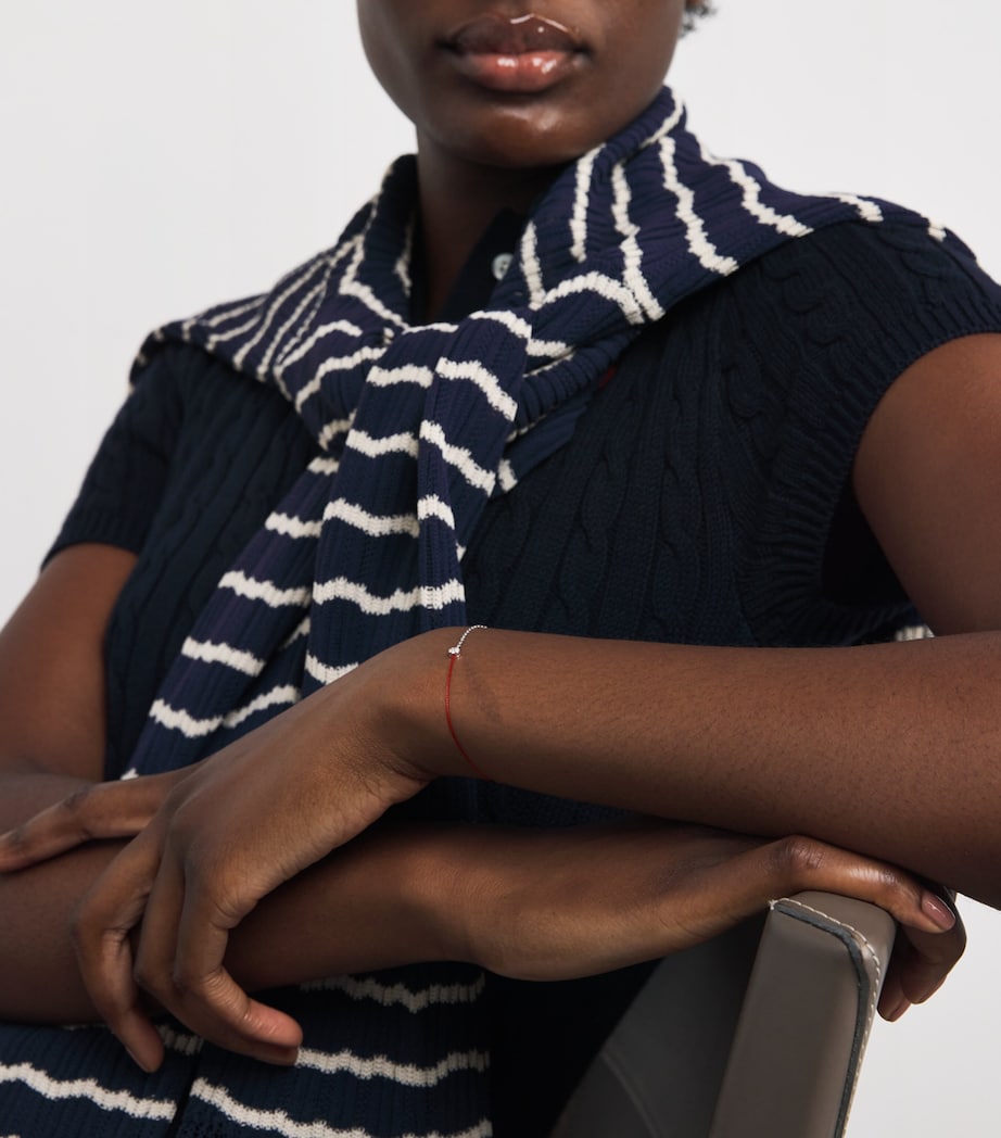 20th Anniversary Two-Tone Gold and Diamond Thread Bracelet