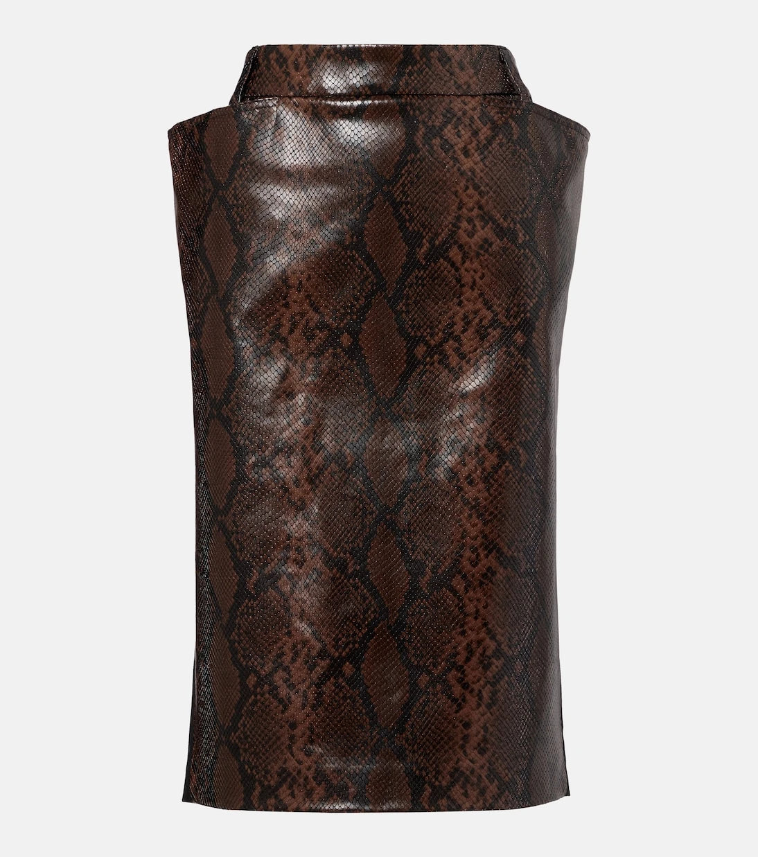 Stella McCartney - Snake-effect midi skirt