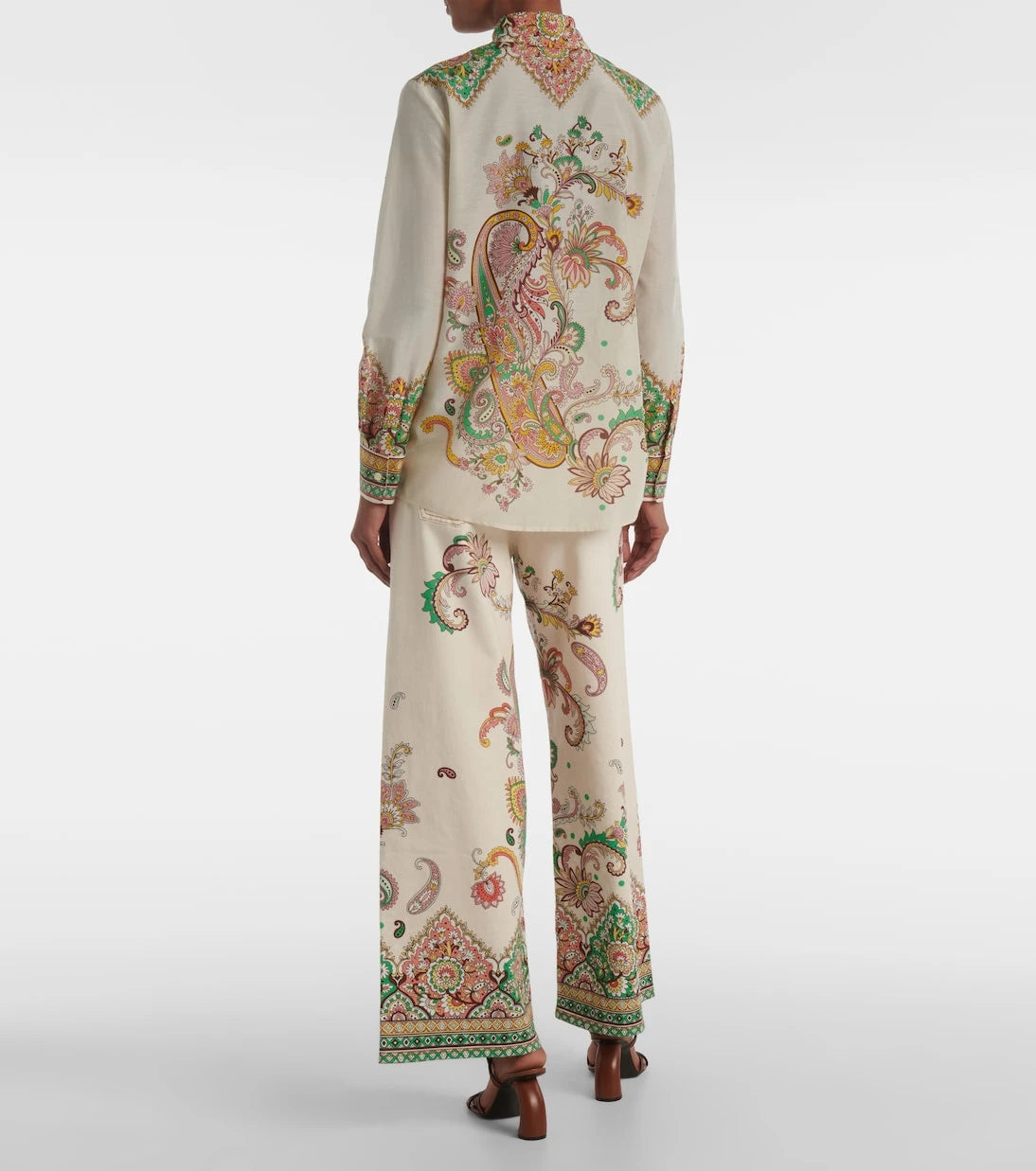 Etro - Printed cotton and silk shirt