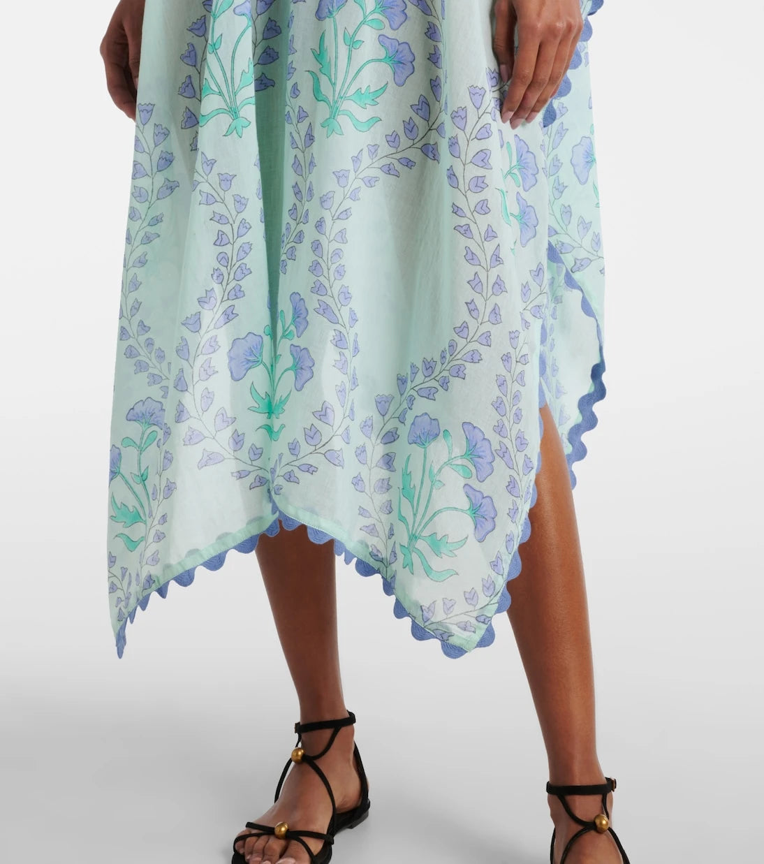 Juliet Dunn - Printed cotton beach cover-up