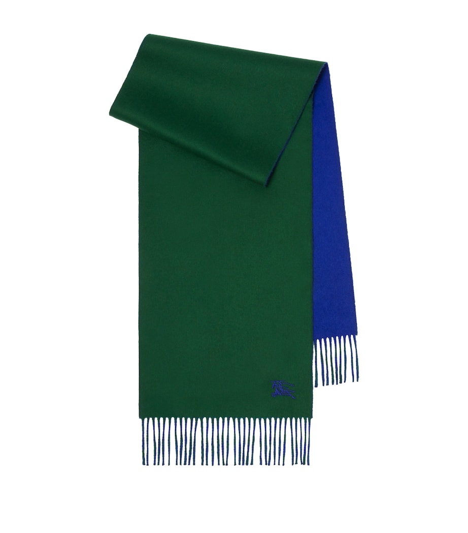 Green Cashmere Reversible EKD Scarf