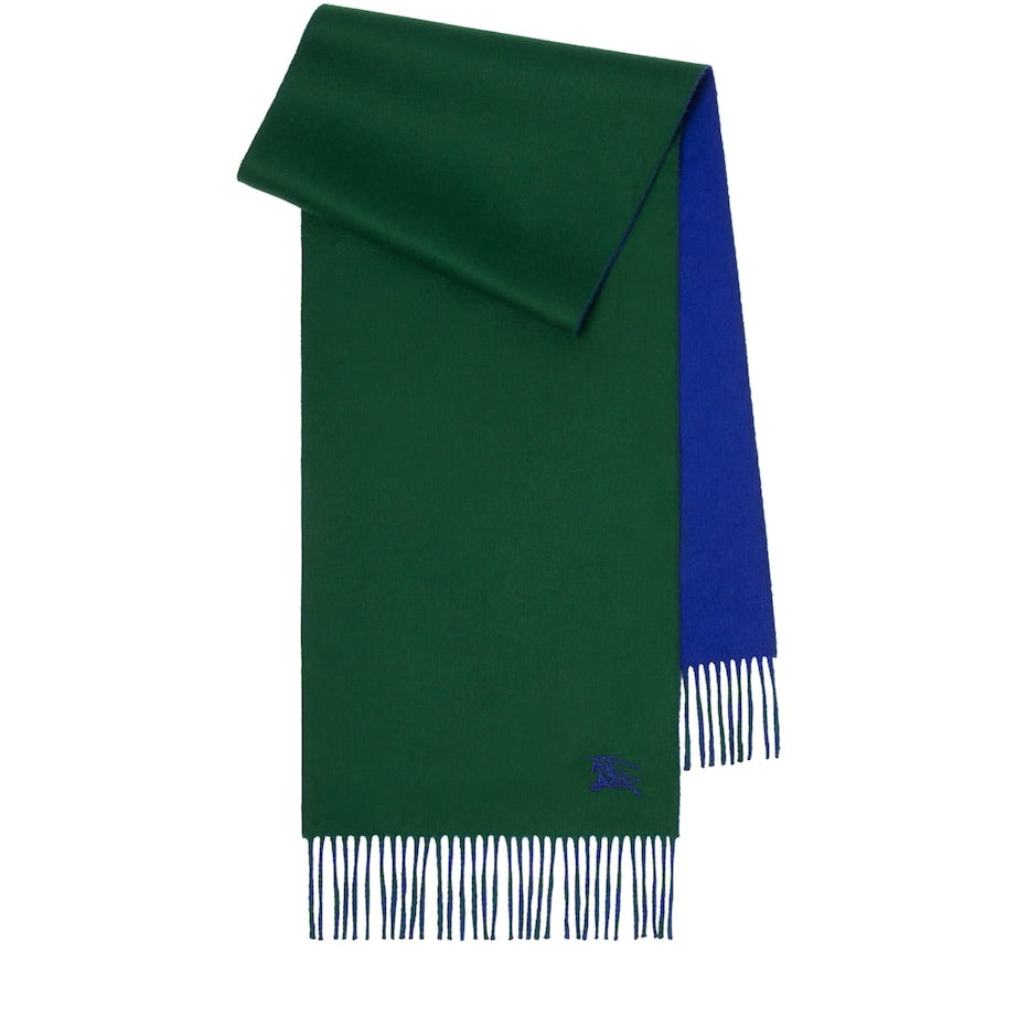 Green Cashmere Reversible EKD Scarf