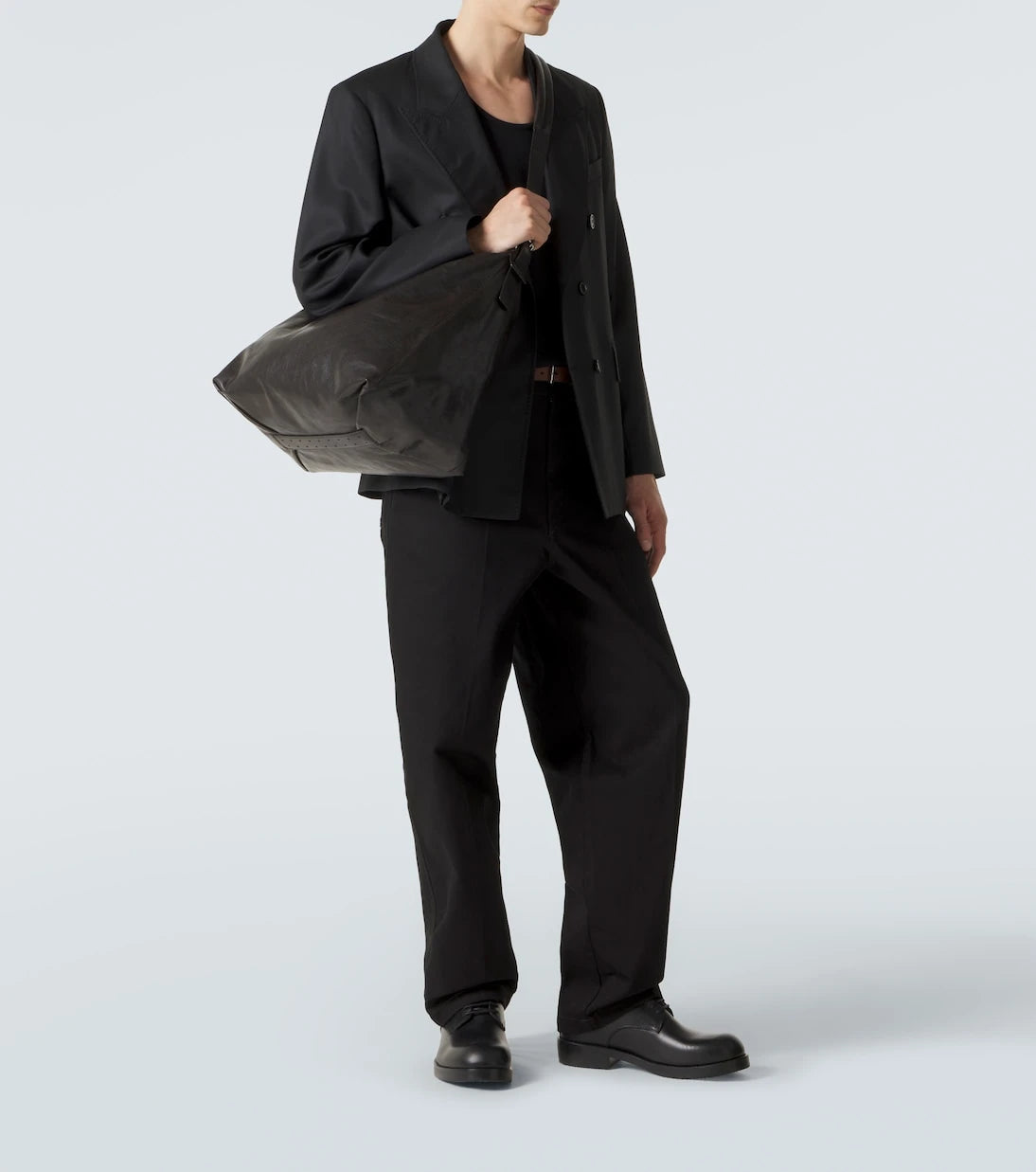 Lemaire - Belted leather shoulder bag