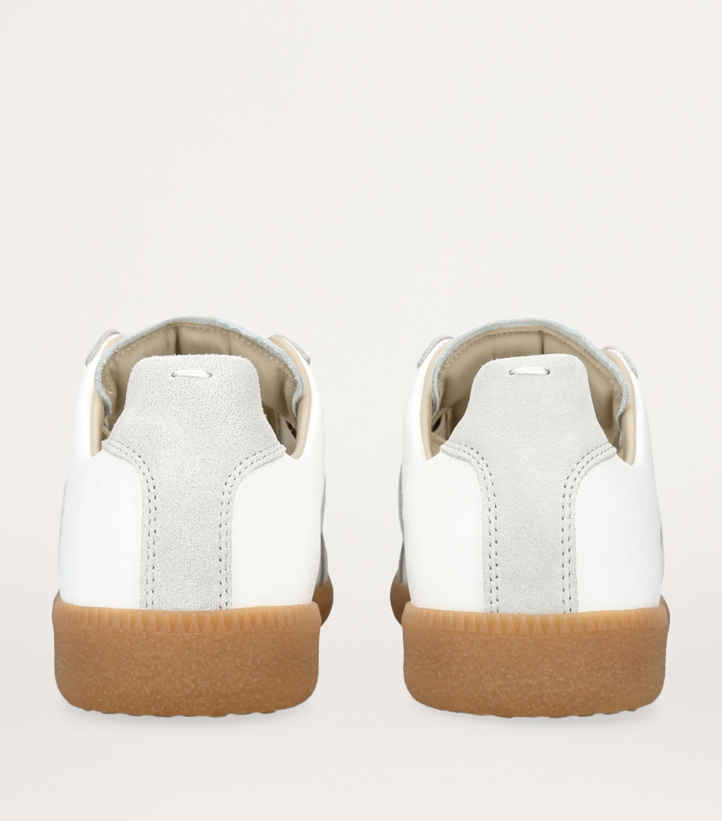 White Leather Replica Sneakers