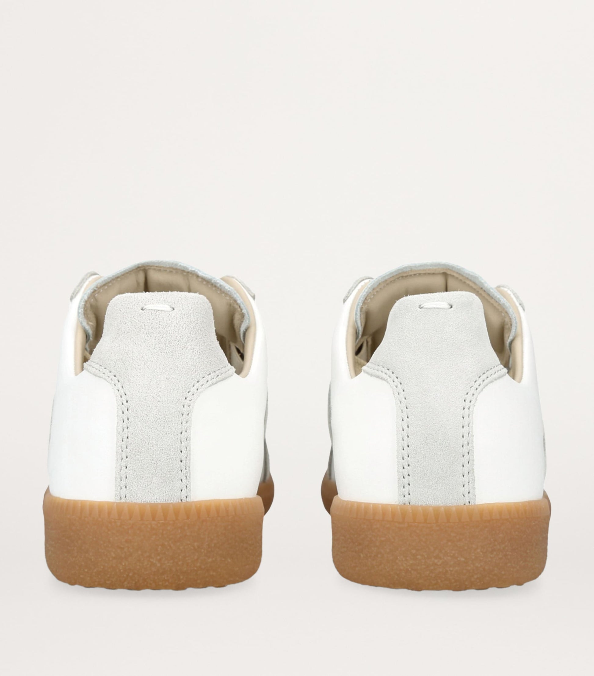 White Leather Replica Sneakers