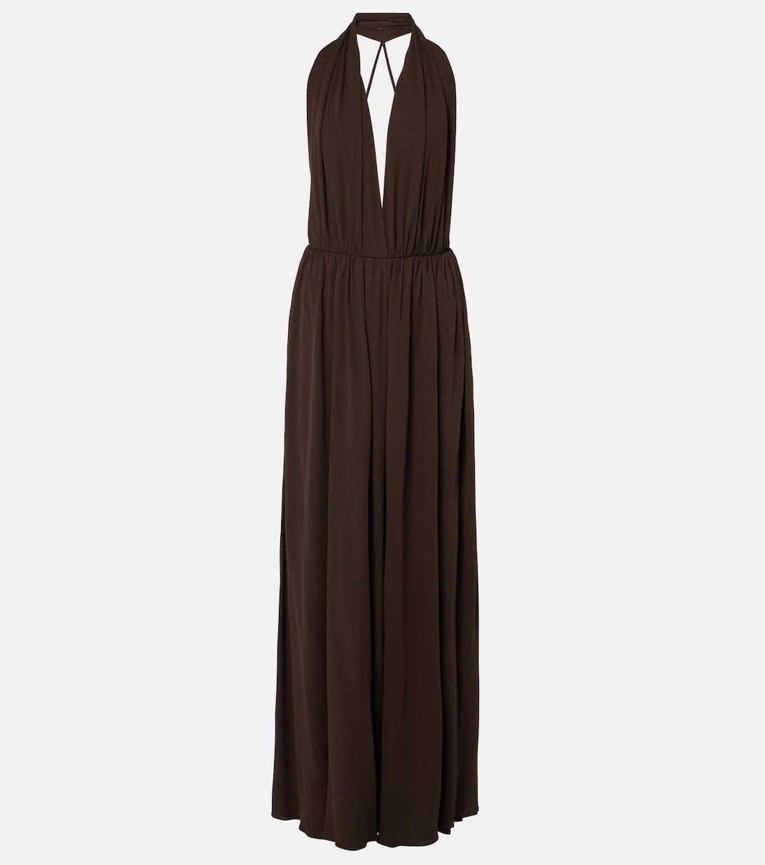 The Row - Pharao gathered jersey crêpe gown