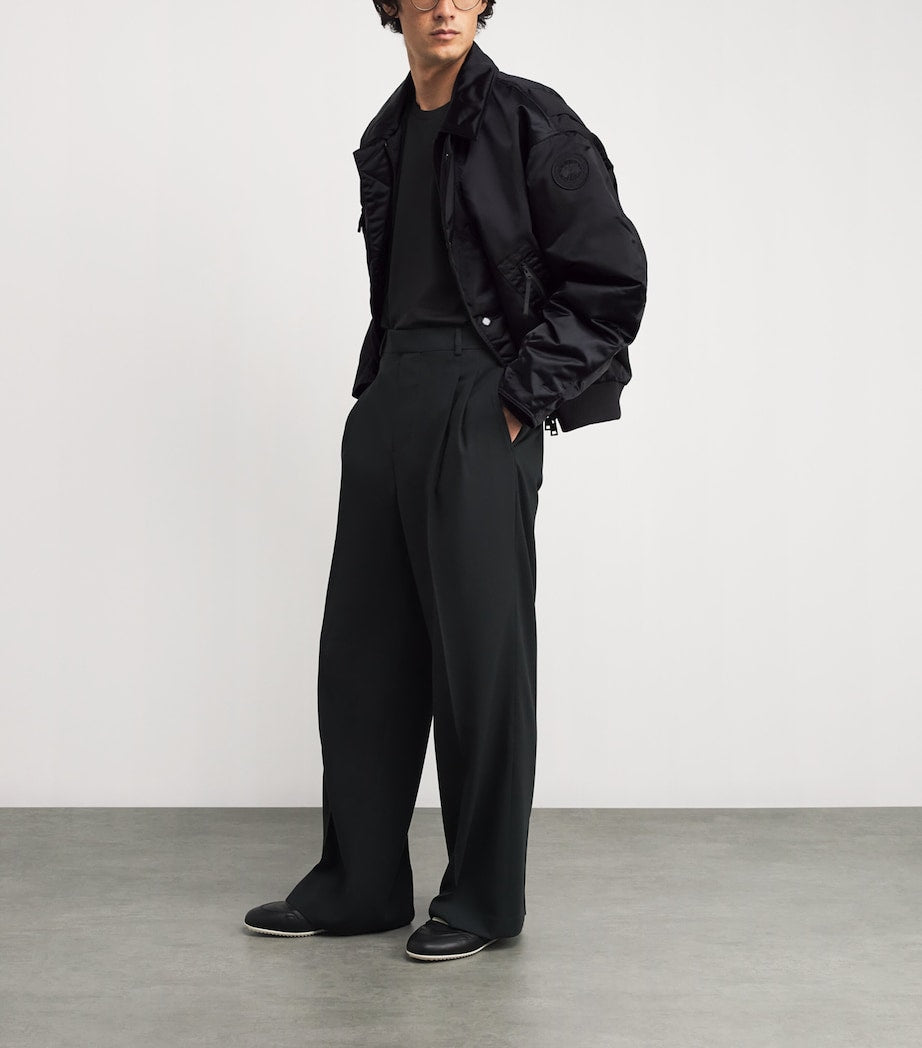 Canada Goose Black Down Seguin Aviator Bomber Jacket