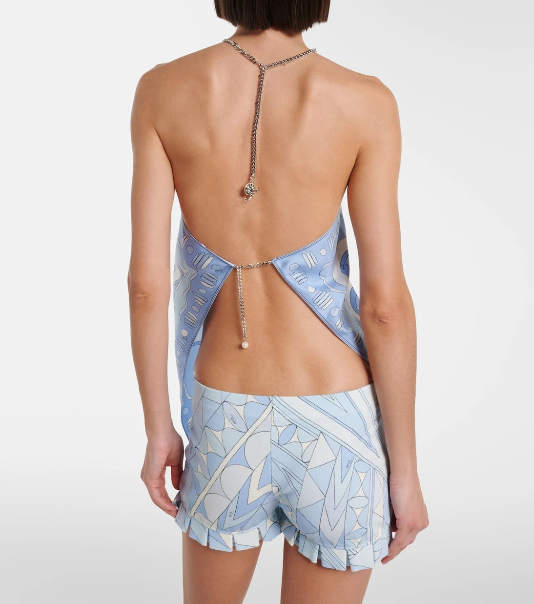 Pucci - Angoli silk twill top
