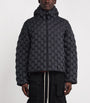 Raxxy Black 3D Down-Filled Woven Puffer Jacket