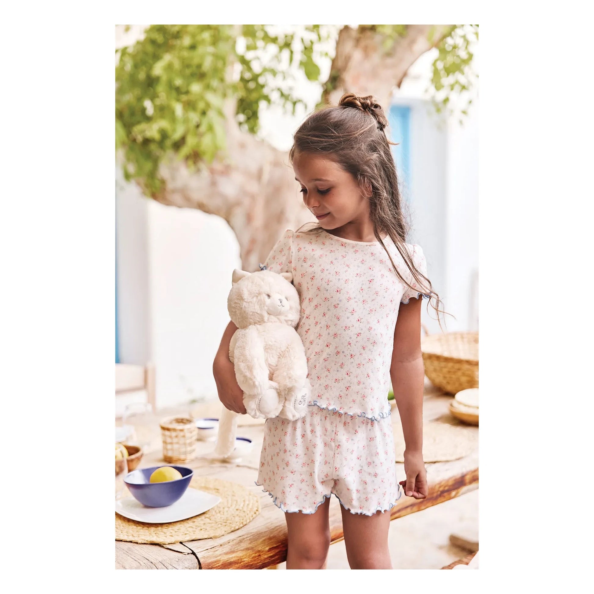 Tartine et Chocolat - Short Flowery Pyjamas | Ecru