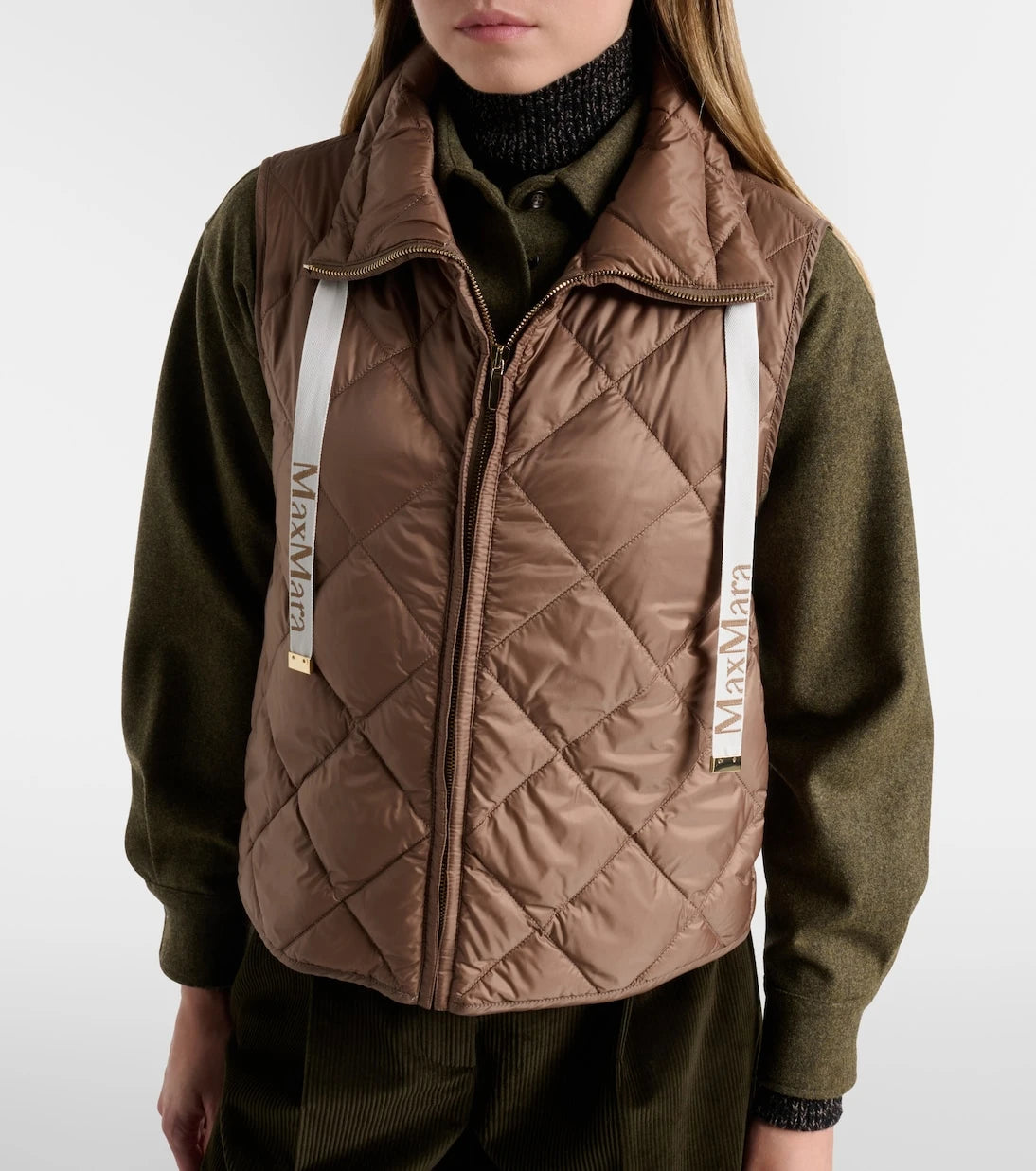 Max Mara - Tregic quilted zip-up vest