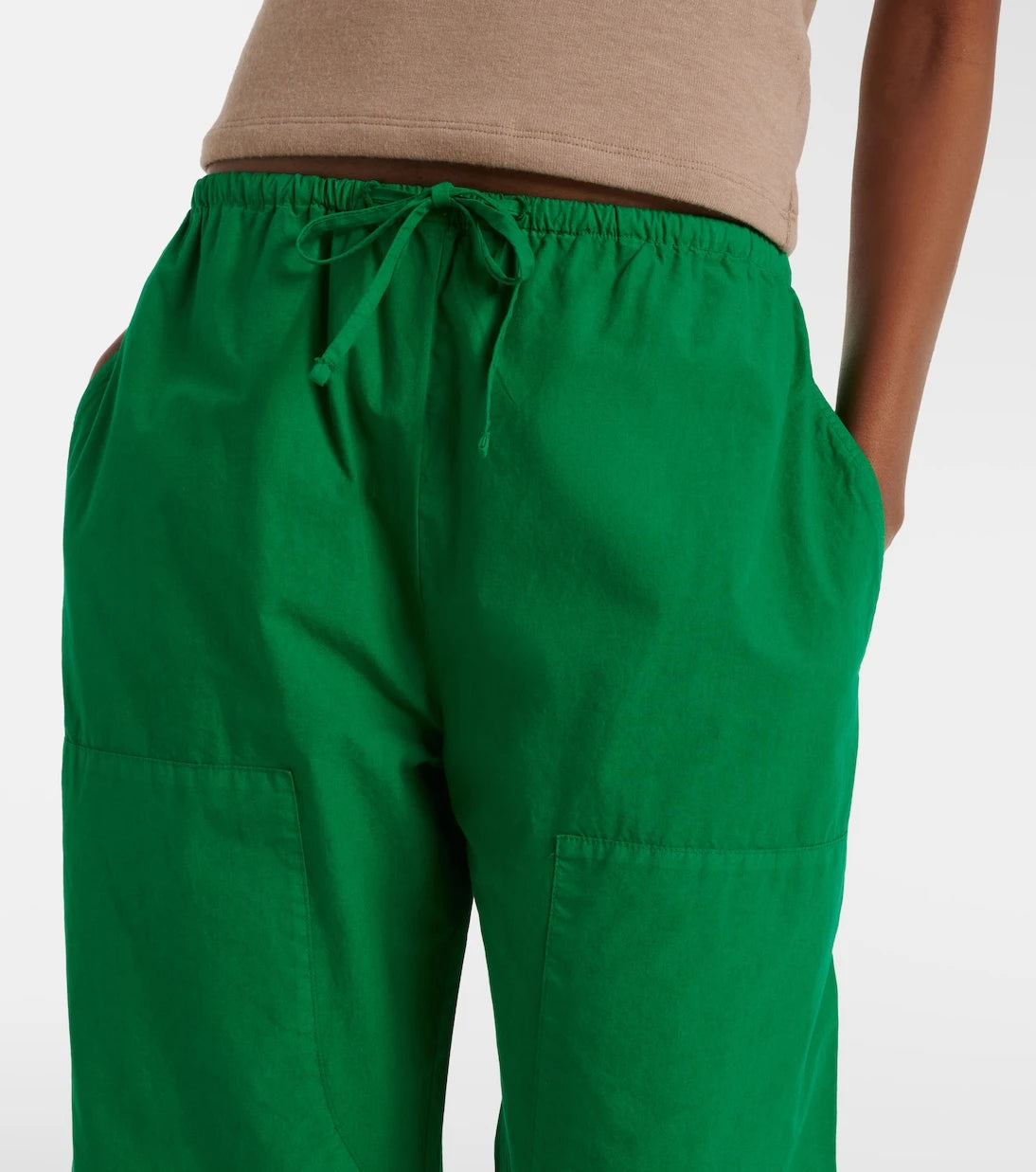 Leset - Kyoto cropped cotton wide-leg pants