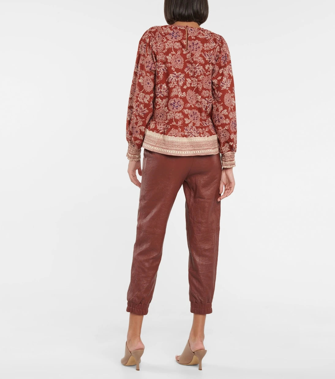 Veronica Beard - Kester floral stretch-cotton blouse