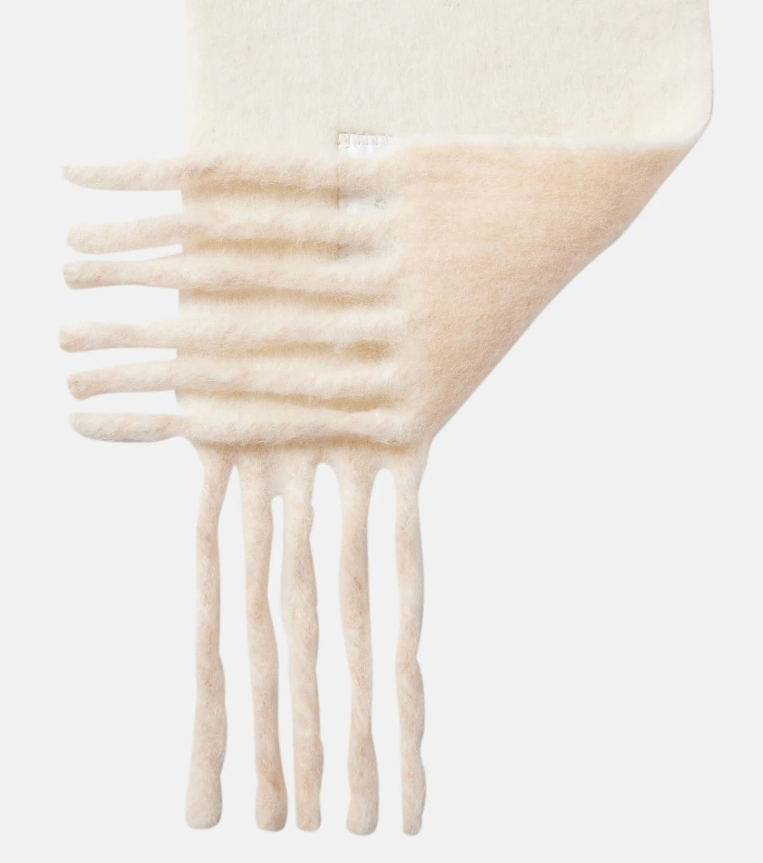 Acne Studios - Logo fringed alpaca and wool-blend scarf