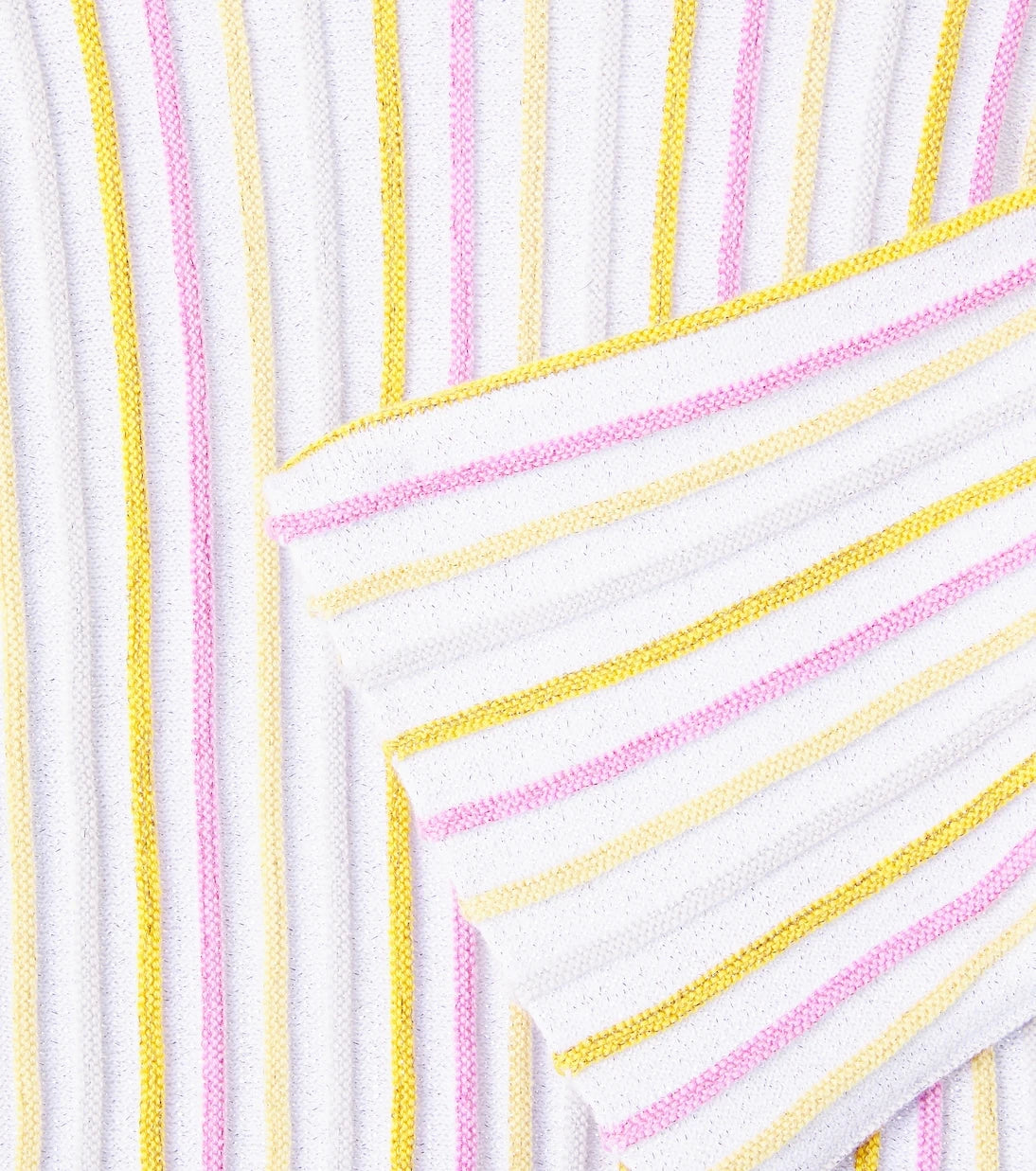 Stella McCartney Kids - Ribbed-knit striped cotton-blend top