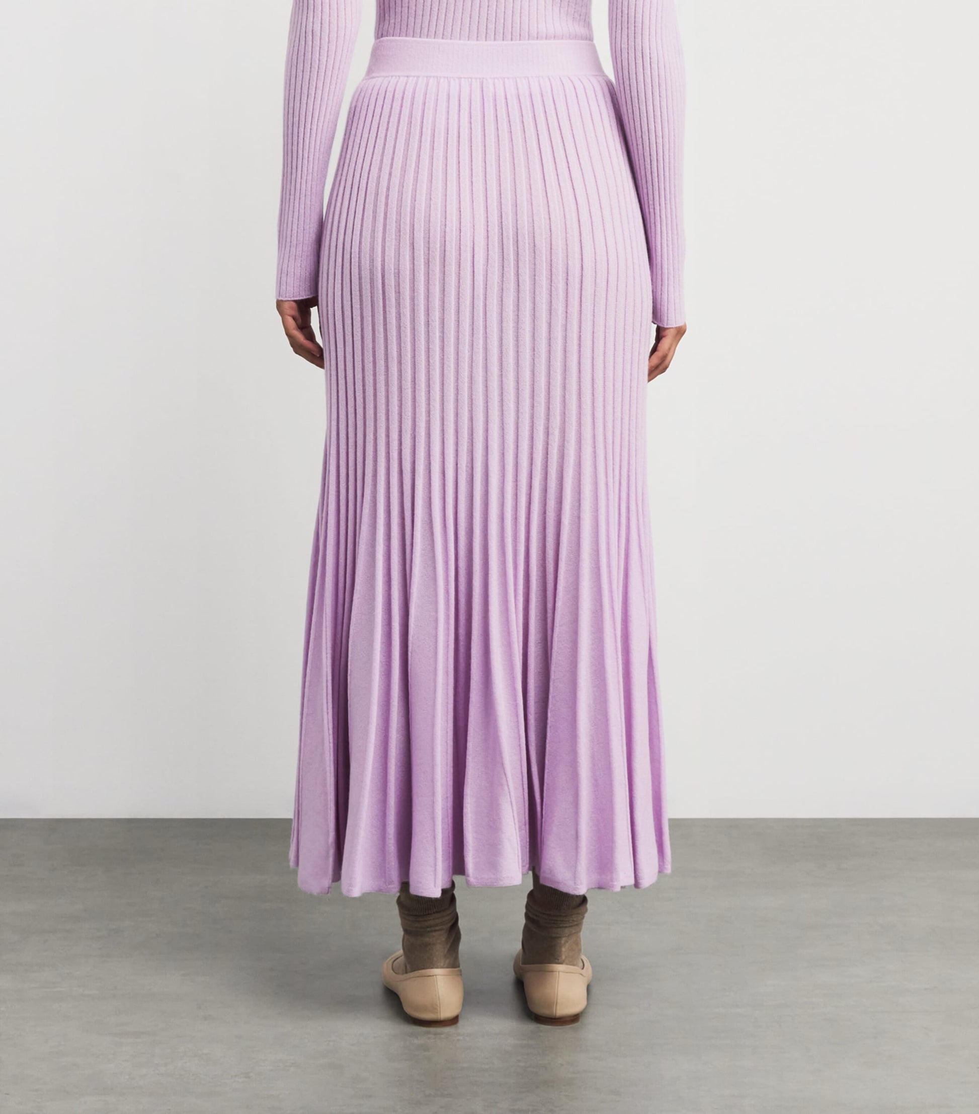 arch 4 Purple Cashmere Sabrina Midi Skirt