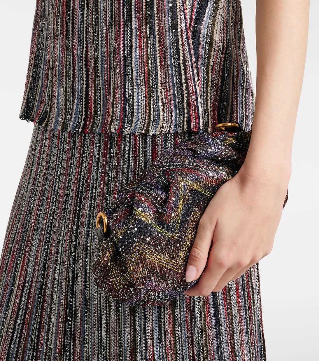 Missoni - Caperdoni Small sequined clutch