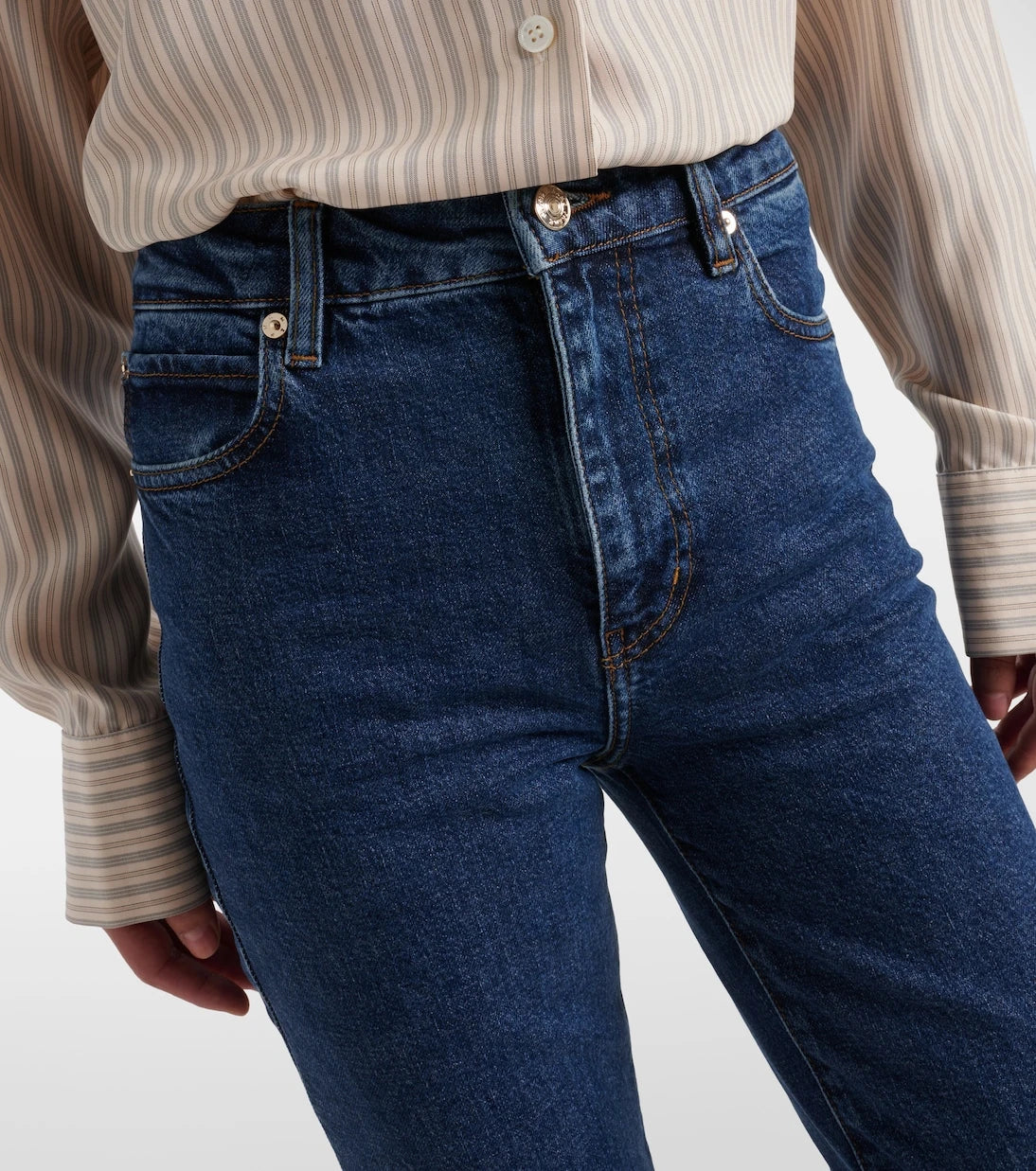 Frame - Ruler high-rise slim jeans
